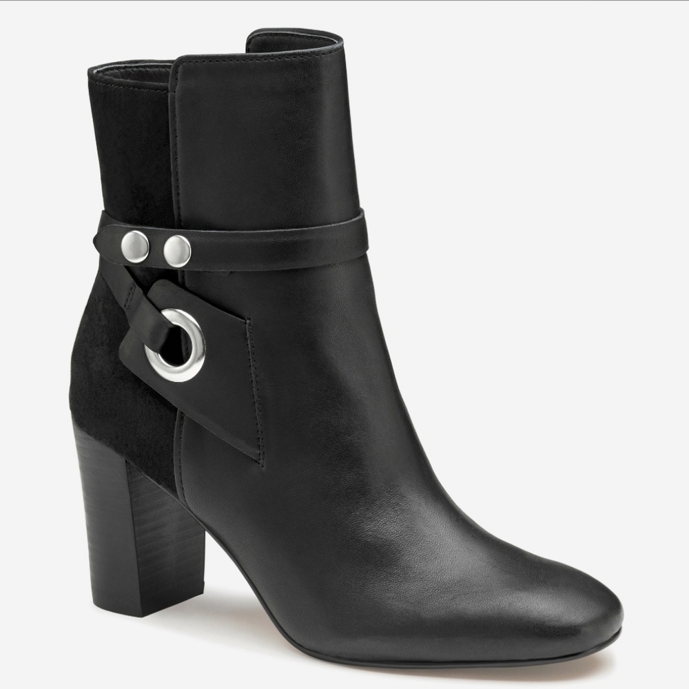 NWOT Size 9.5 Johnston & Murphy Black Charlotte Jodhpur Boots
